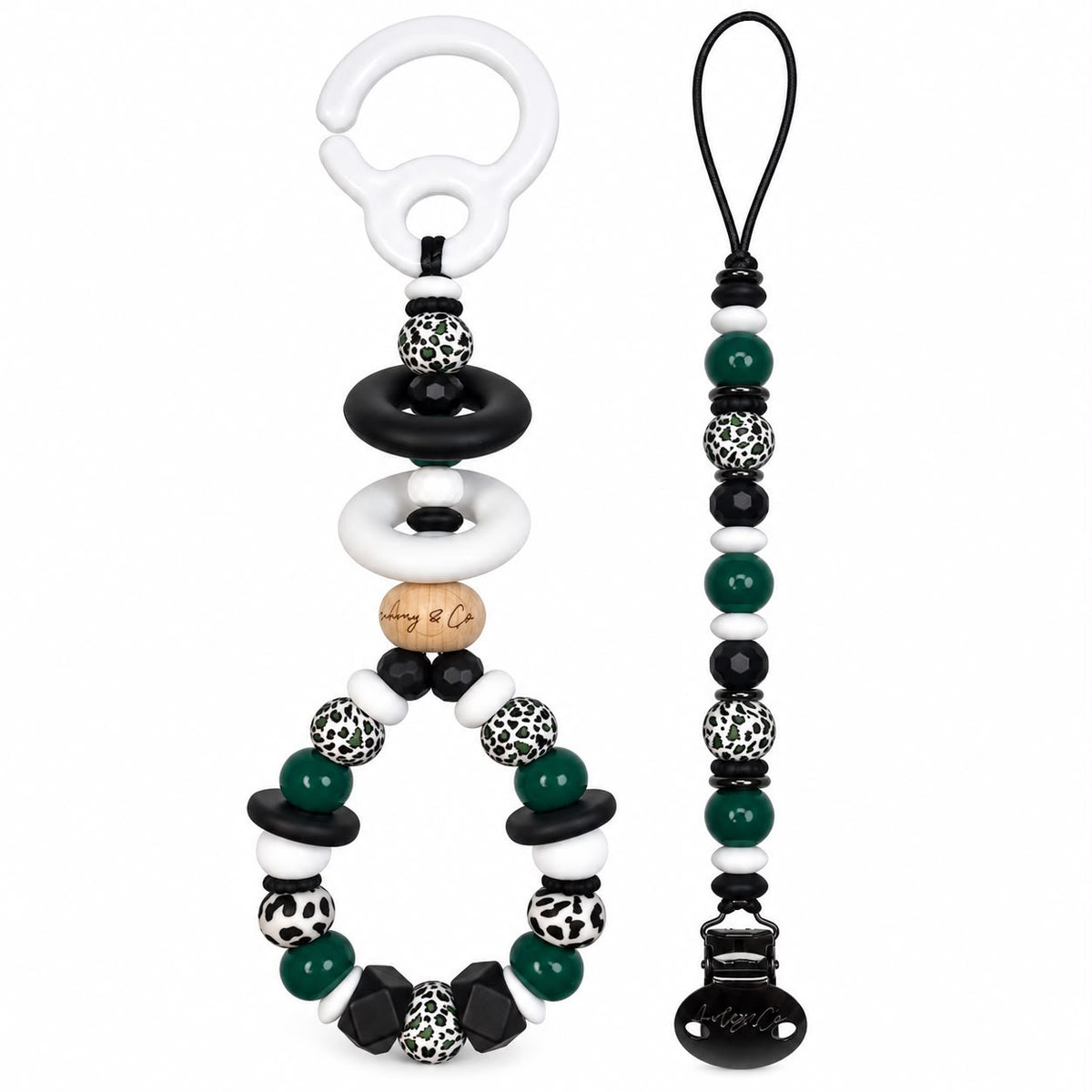 Christmas Listing - Pram Toy & Dummy Clip - Christmas Tree