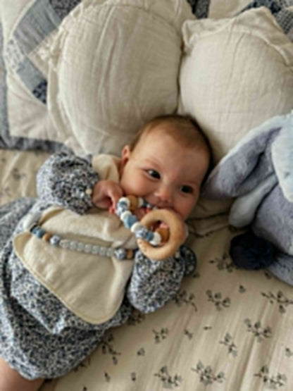 TikTok Live Product - 2 Piece Set - Personalised Dummy Clip and Rattle- Come Make With Me