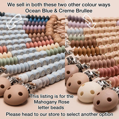 TikTok Live Product - 4 Piece Set - A Personalised Pram Toy, Rattle, Dummy Clip & Key ring / Bag tag - Come Design With Me