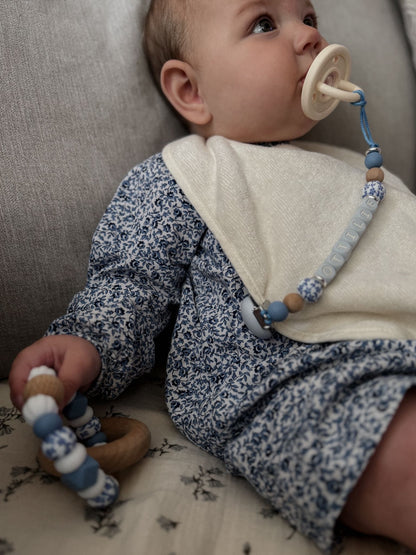 TikTok Live Product - 2 Piece Set - A Personalised Pram Toy & Rattle - Come Design With Me