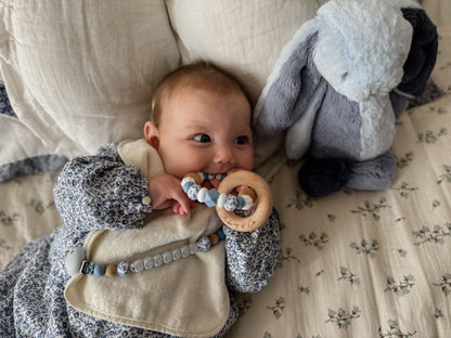 TikTok Live Product - 2 Piece Set - A Personalised Pram Toy & Rattle - Come Design With Me