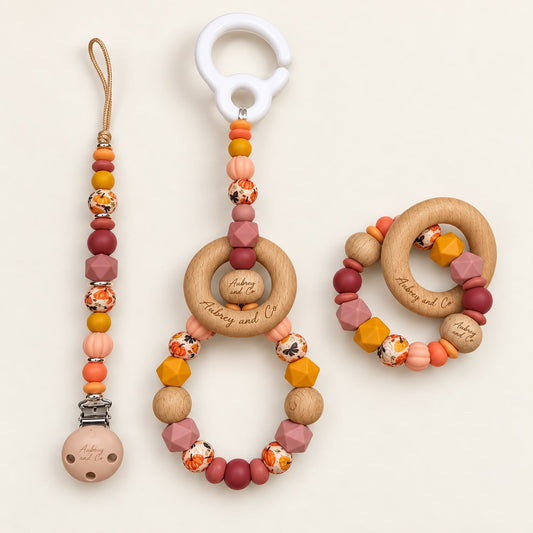 Claim it TikTok Live - 3 Piece Set - A Pram Toy, Rattle & Dummy Clip