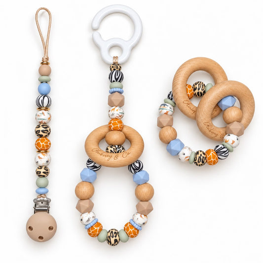 Claim it TikTok Live - 3 Piece Set - A Pram Toy, Rattle & Dummy Clip