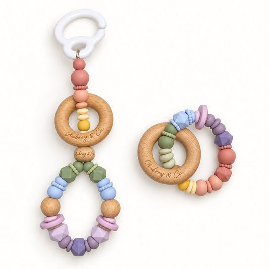 Claim it TikTok Live - 2 Piece Set - A Pram Toy & Rattle