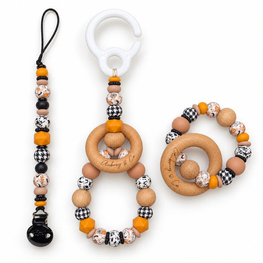 Claim it TikTok Live - 3 Piece Set - A Pram Toy, Rattle & Dummy Clip