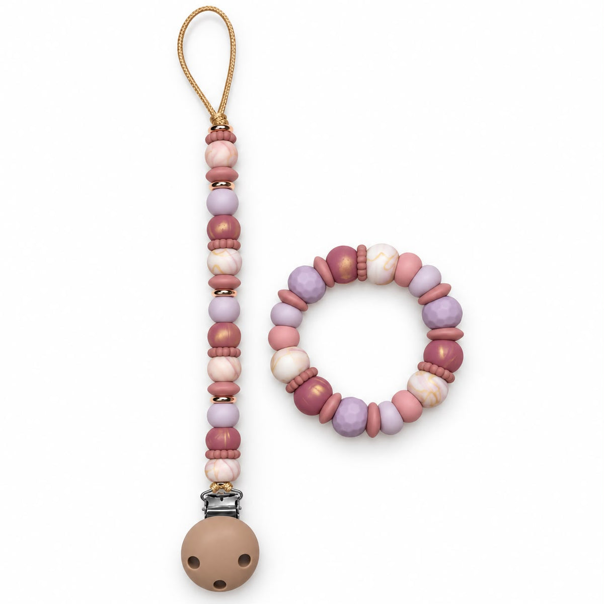 Claim it TikTok Live - 2 Piece Set - A Teether & Dummy Clip