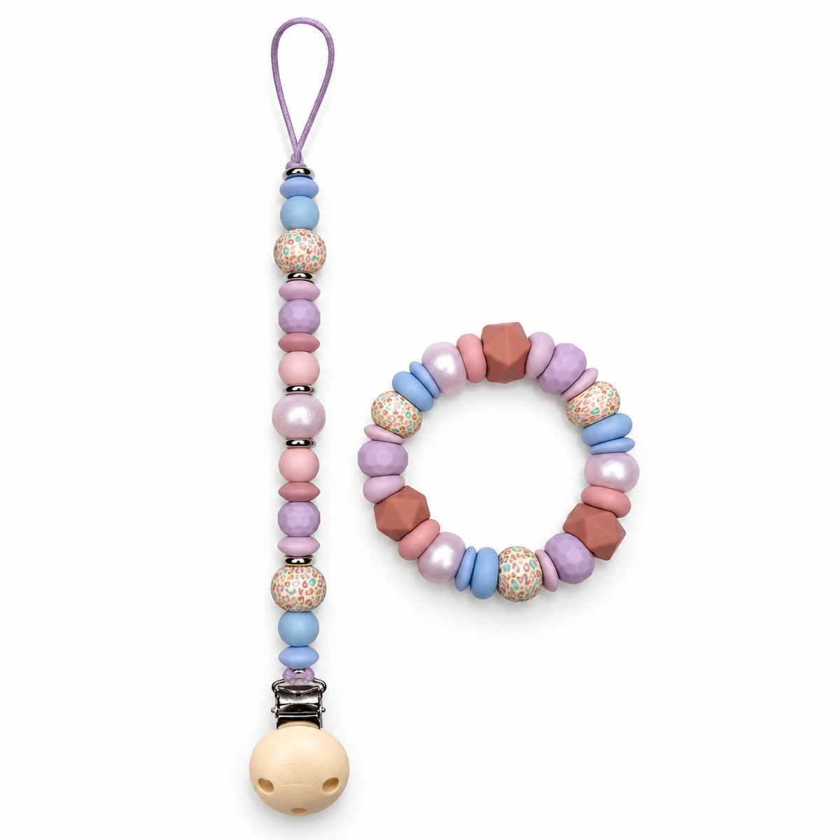 Claim it TikTok Live - 2 Piece Set - A Teether & Dummy Clip
