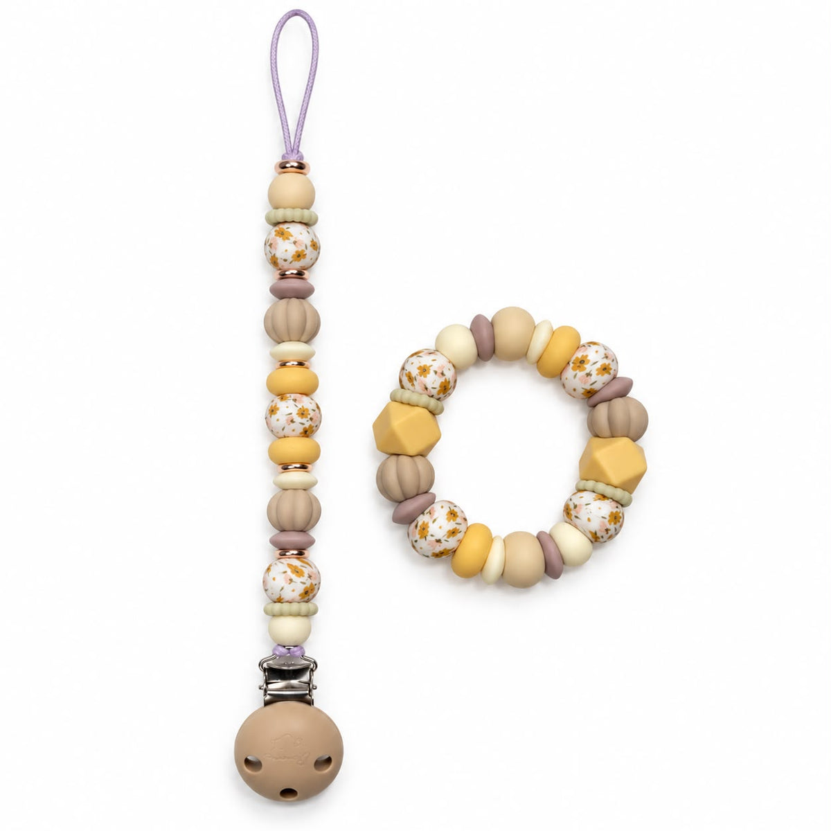 Claim it TikTok Live - 2 Piece Set - A Teether & Dummy Clip