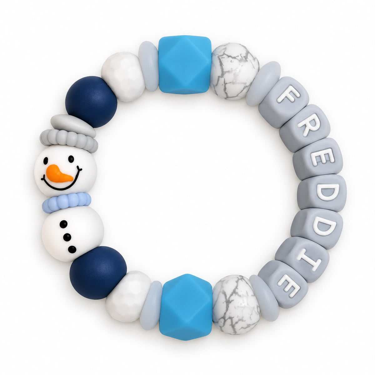Christmas Listing - Teether - Snowman