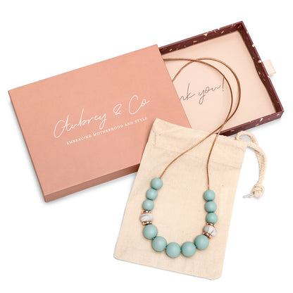 TikTok Live - 2 Piece Mum Gift Set - Come Create With Me Your Own Bespoke Teething Necklace and add a Geometric Teething Bracelet